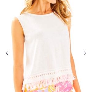 Lilly Pulitzer Sm Eden wood sweater NWT white